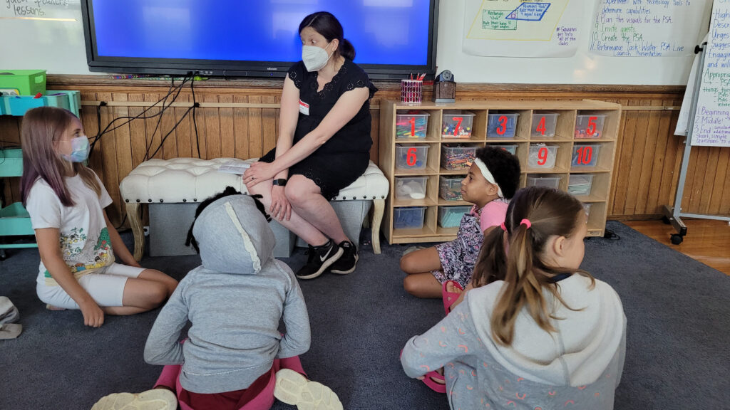 UC Philosophy Professor, Melissa Jacquart, teaches philosophy for kids (P4C) to students at Clifton Area Neighborhood School (CANS)