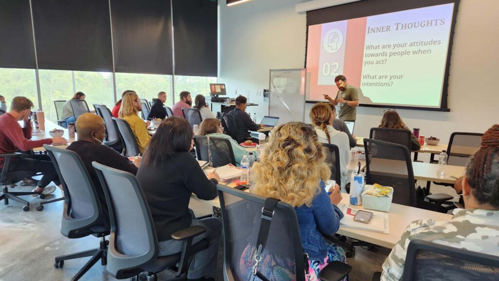 Andy leading a workshop with Greater Cincinnati teachers